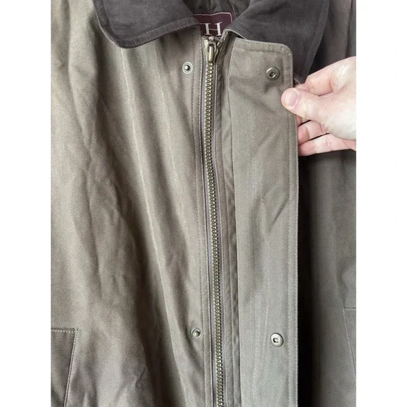Newport Harbor Men's XXL Chore Jacket Coat Brown Barn Canvas Ranch Zip Out Liner